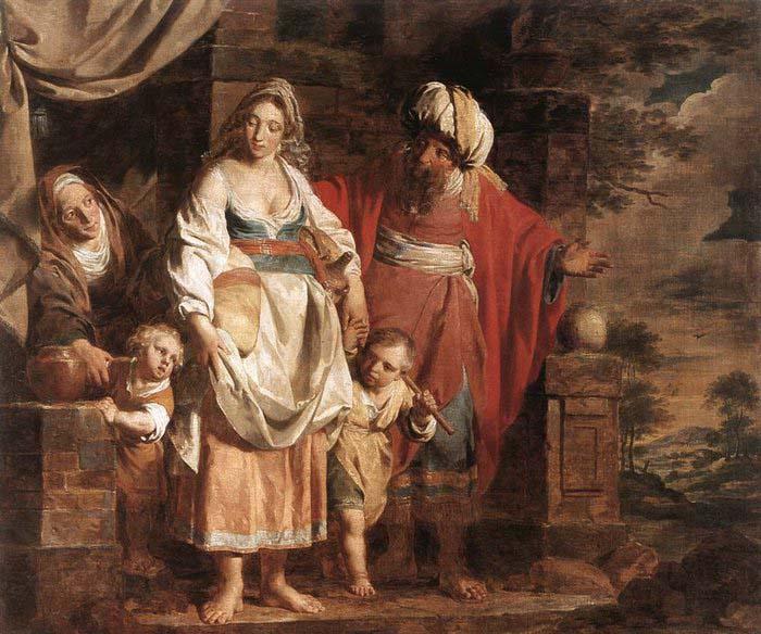 VERHAGHEN, Pieter Jozef Hagar and Ishmael Banished by Abraham